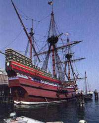 Mayflower II, Reproduktion der Mayflower in Plymouth - Massachusetts
