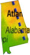 Alabamakarte