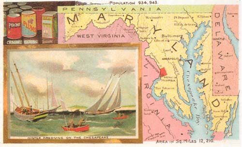 Historische Karte von Maryland