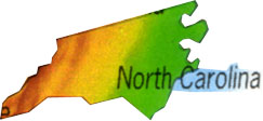 North Carolina Karte