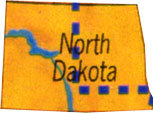 North Dakota Karte