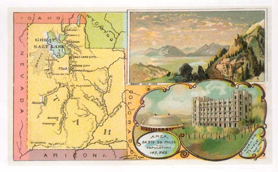 Historische Karte von Utah