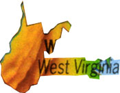 West Virginia Karte